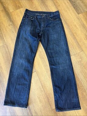 VINTAGE COOGI Dark Blue Straight BLUE JEANS Size W34 L 34